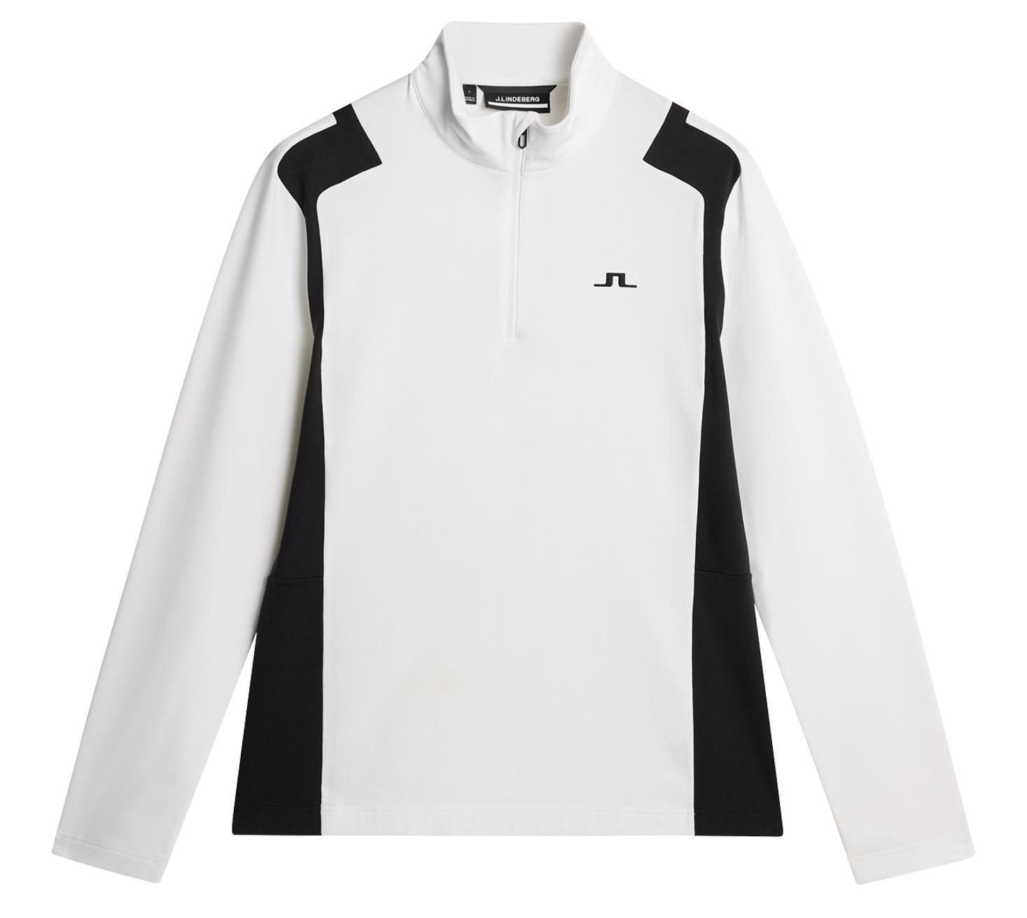 J.Lindeberg Lukas Quarter Zip pánska mikina, biela