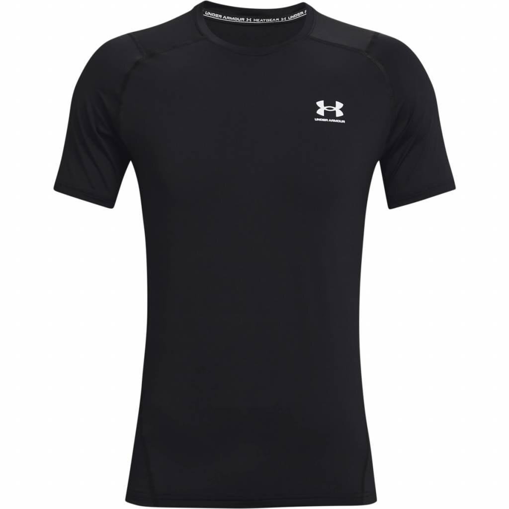 Under Armour HeatGear Fitted S pánske tričko, čierne