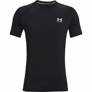 Under Armour HeatGear Fitted S pánske tričko, čierne