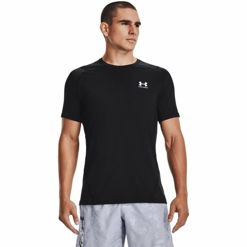 Under Armour HeatGear Fitted S pánske tričko, čierne
