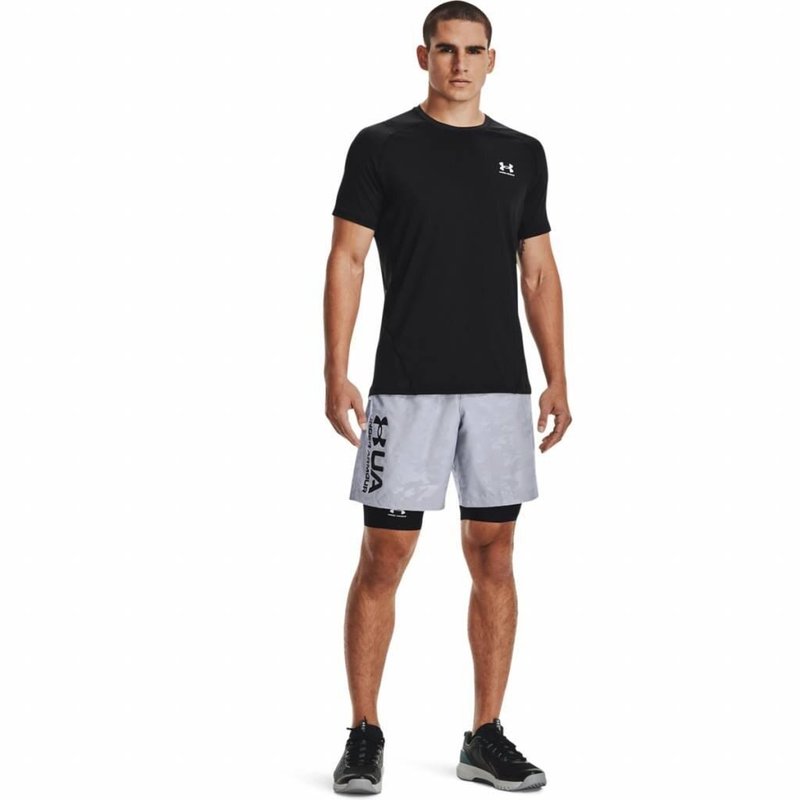 Under Armour HeatGear Fitted S pánske tričko, čierne