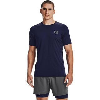 Under Armour HG Fitted SS pánske tričko, midnight navy