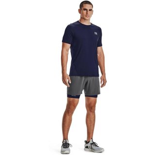 Under Armour HG Fitted SS pánske tričko, midnight navy