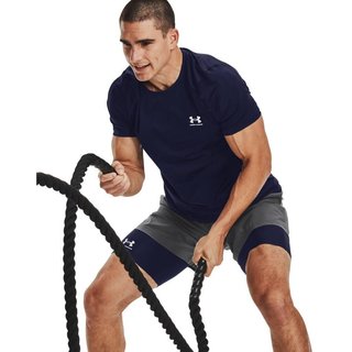 Under Armour HG Fitted SS pánske tričko, midnight navy