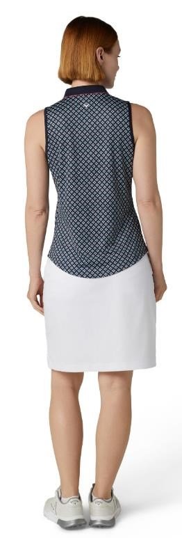 Callaway Mini Geo Floral Sleeveless dámske tričko, peacoat