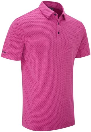 PING Hershel pánske polo, ultra pink multi