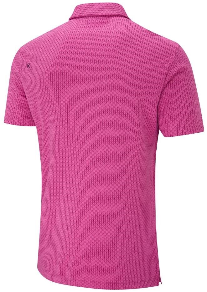 PING Hershel pánske polo, ultra pink multi