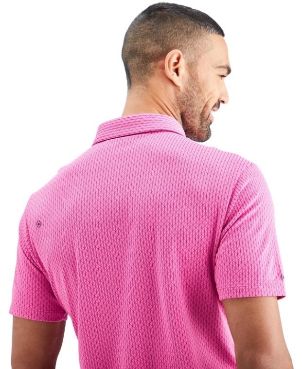 PING Hershel pánske polo, ultra pink multi