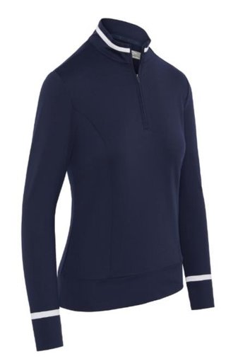Callaway Thermal Long Sleeve Colourblock dámske tričko, peacoat