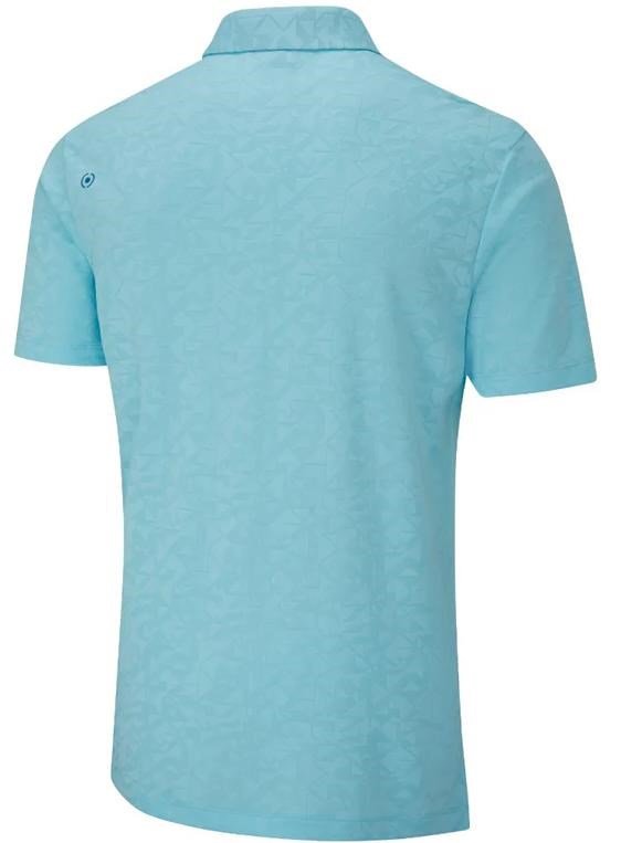PING Geo Camo pánske polo, crystal blue