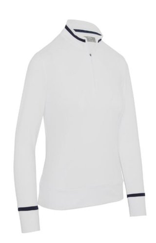 Callaway Thermal Long Sleeve Colourblock dámske tričko, brilliant white
