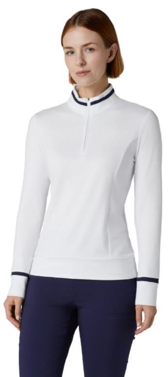 Callaway Thermal Long Sleeve Colourblock dámske tričko, brilliant white