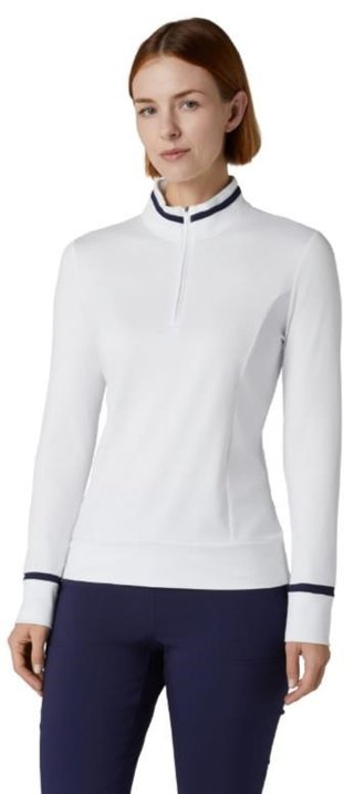 Callaway Thermal Long Sleeve Colourblock dámske tričko, brilliant white