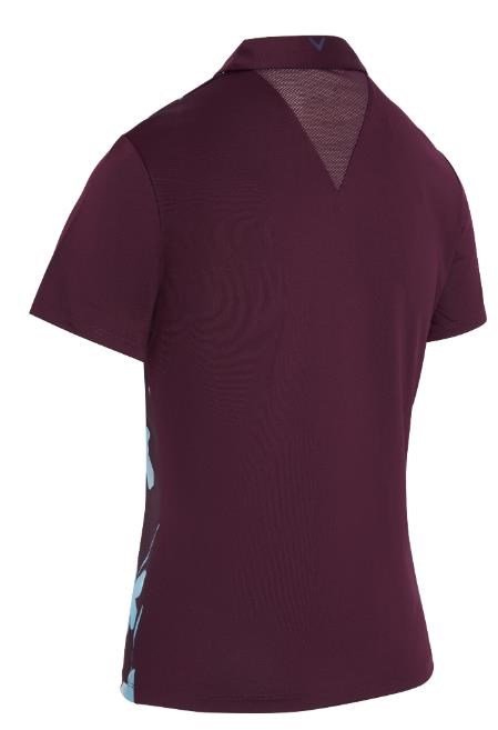 Callaway Stemmed Floral dámske polo, potent purple