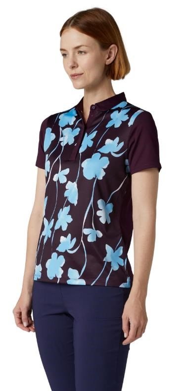 Callaway Stemmed Floral dámske polo, potent purple