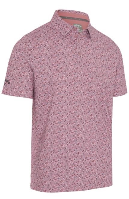 Callaway Novelty Confetti Print pánske polo, mesa rose