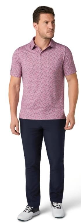 Callaway Novelty Confetti Print pánske polo, mesa rose
