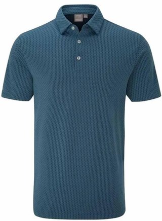 PING Hershel pánske polo, blue fusion multi