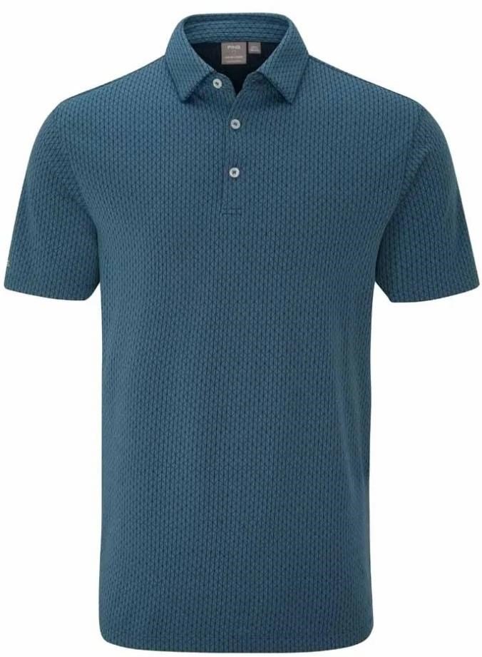 PING Hershel pánske polo, blue fusion multi