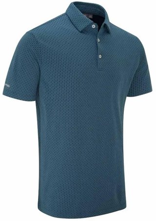 PING Hershel pánske polo, blue fusion multi