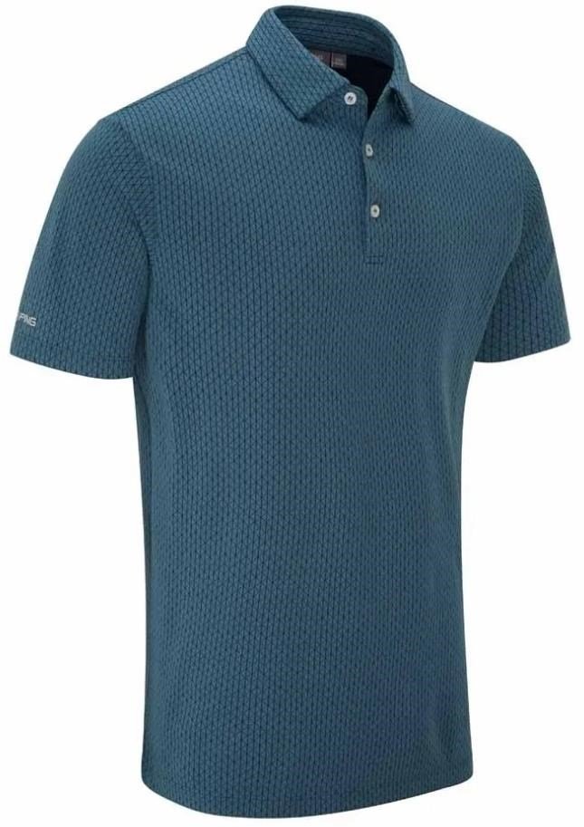 PING Hershel pánske polo, blue fusion multi