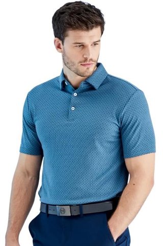 PING Hershel pánske polo, blue fusion multi