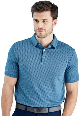 PING Hershel pánske polo, blue fusion multi