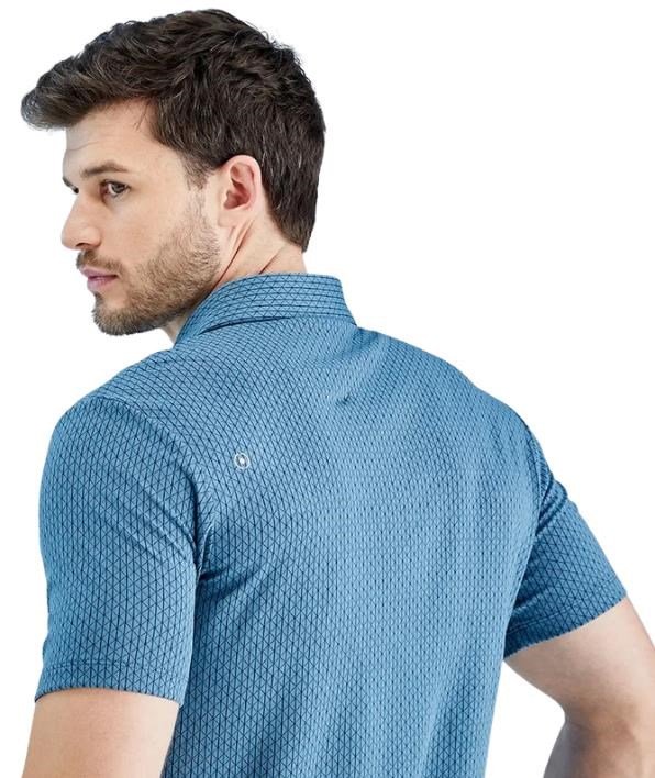 PING Hershel pánske polo, blue fusion multi