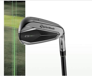 TaylorMade Qi Gunmetal Edition pánske železá, oceľ