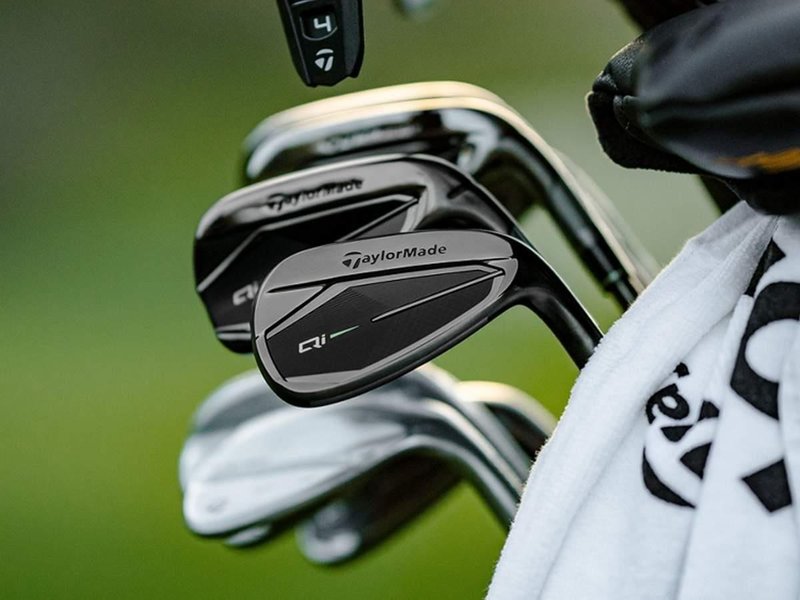 TaylorMade Qi Gunmetal Edition pánske železá, oceľ