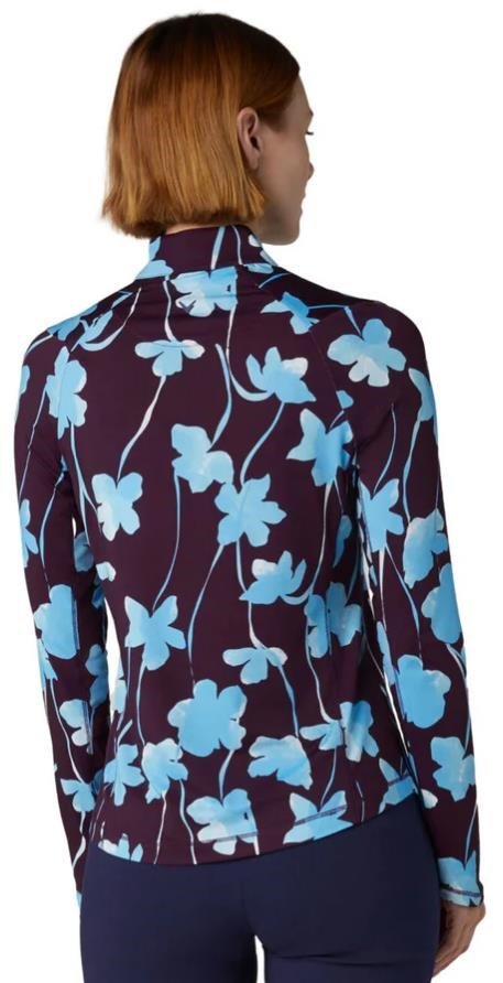 Callaway Stemmed Floral Sun Protection dámske tričko, potent purple