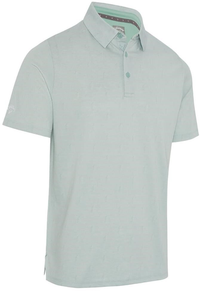 Callaway Chev Twill Jacquard pánske polo, aquifer