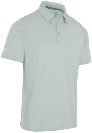 Callaway Chev Twill Jacquard pánske polo, aquifer