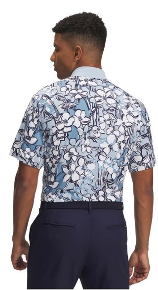 Under Armour Drive Chill Printed pánske polo, blue calm/midnight navy