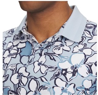Under Armour Drive Chill Printed pánske polo, blue calm/midnight navy