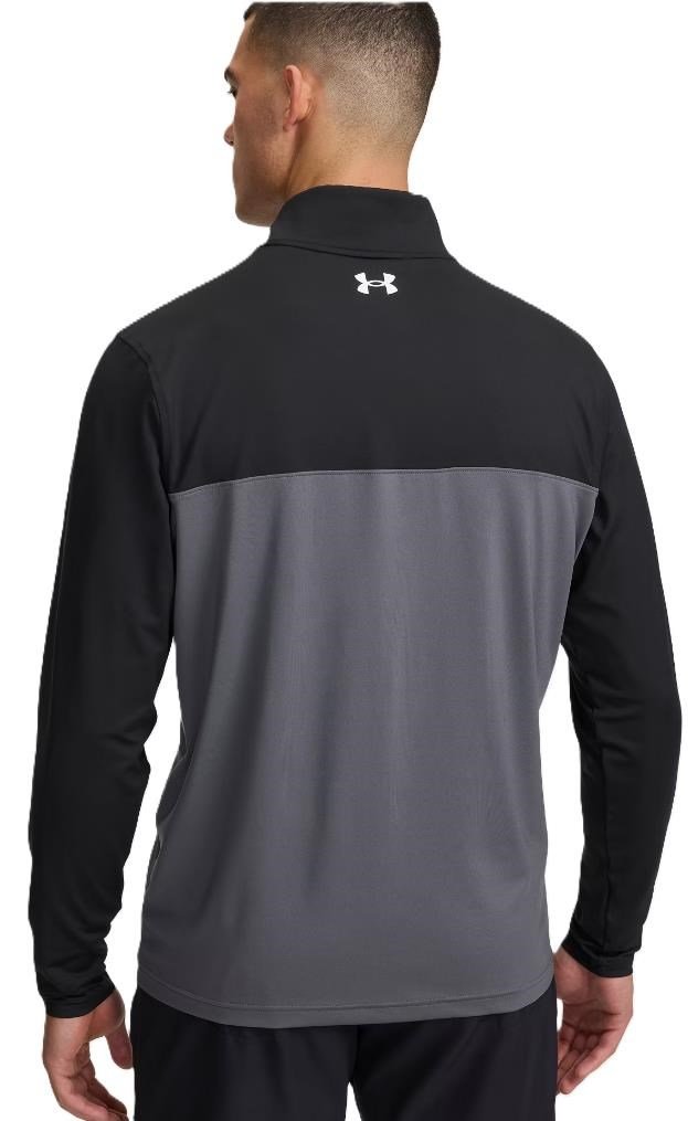 Under Armour T2G 1/4 Zip pánska mikina, čierna/castlerock/biela