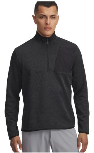 Under Armour Drive SweaterFleece 1/2 Zip pánska mikina, čierna/antracitová