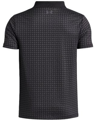 Under Armour Matchplay Printed detské polo, čierne/castlerock