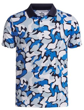 Under Armour Matchplay Printed detské polo, midnight navy/blue atlantis