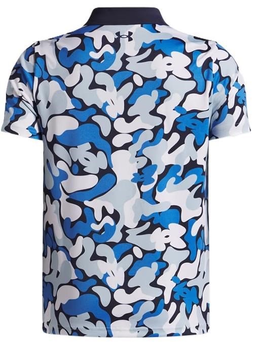 Under Armour Matchplay Printed detské polo, midnight navy/blue atlantis