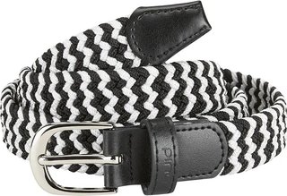 PING Stretch Webbing dámsky opasok, čierno/biely