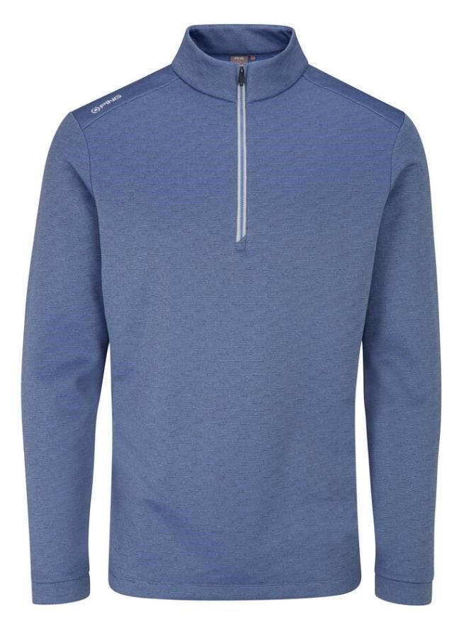 PING Bexton Half Zip Fleece pánska mikina, airforce multi