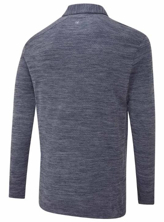PING Creek polo s dlhým rukávom pánske, navy melange