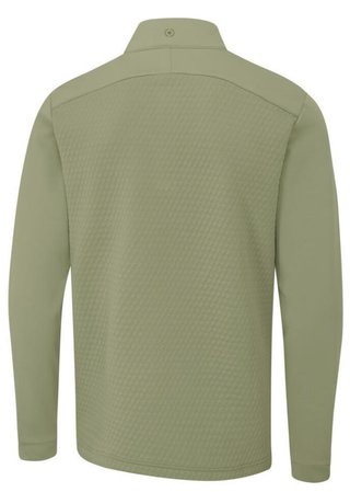 PING Nolan Quarter Zip Fleece pánska mikina, lichen