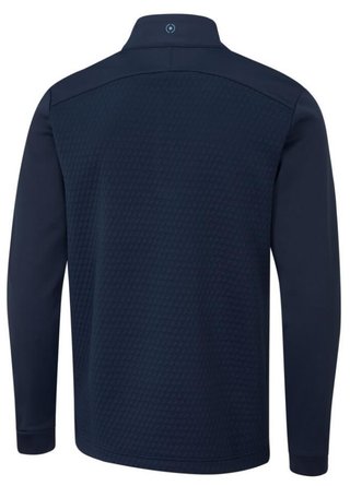PING Nolan Quarter Zip Fleece pánska mikina, navy
