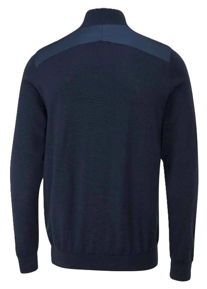 PING Connell Hybrid quarter-zip pánsky sveter, navy