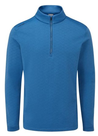 PING Bexton Half Zip Fleece pánska mikina, tidal blue multi