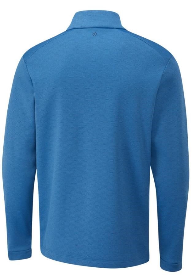 PING Bexton Half Zip Fleece pánska mikina, tidal blue multi