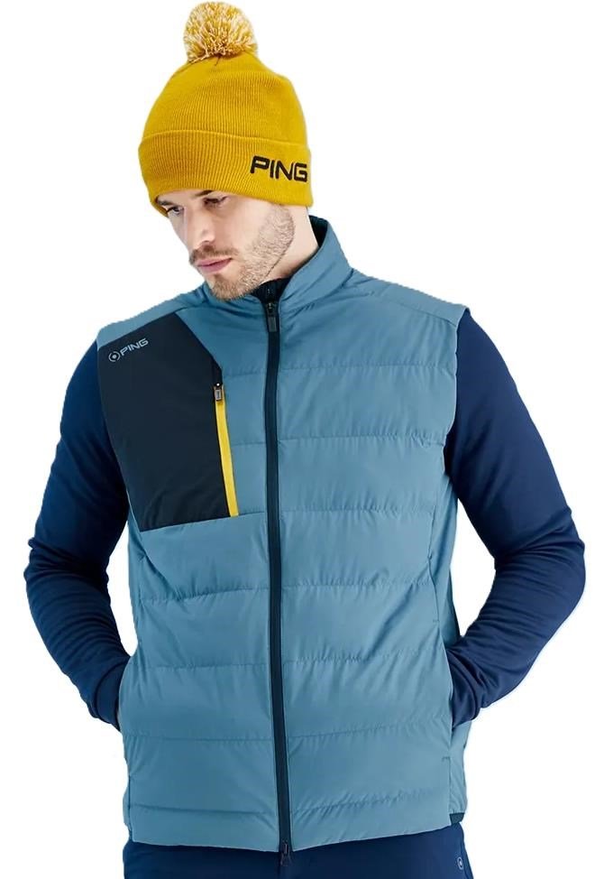 PING Norse Cocoon insulated PrimaLoft® pánska vesta, blue fusion/navy