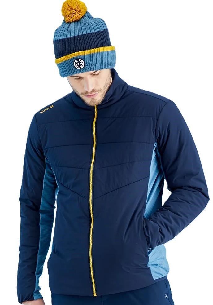 PING Magnitude Insulated hybrid pánska bunda, navy/blue fusion